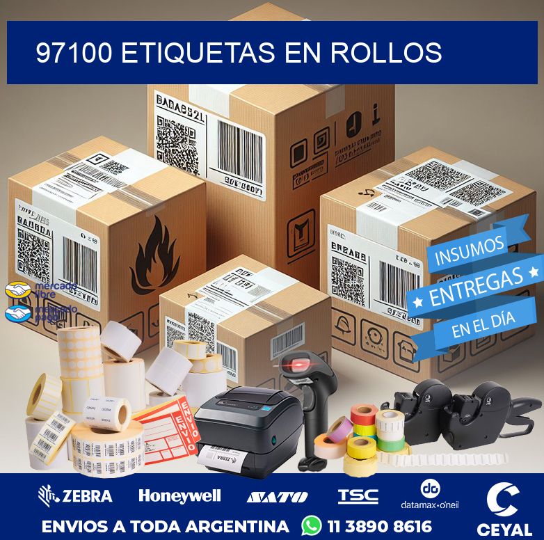 97100 ETIQUETAS EN ROLLOS
