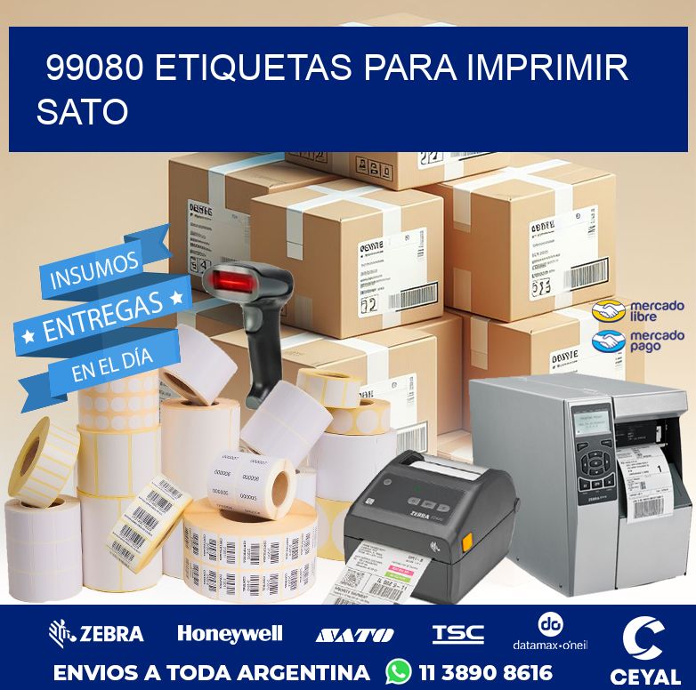 99080 ETIQUETAS PARA IMPRIMIR SATO
