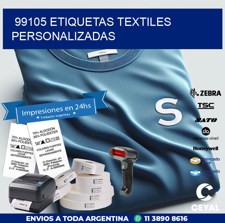 99105 ETIQUETAS TEXTILES PERSONALIZADAS