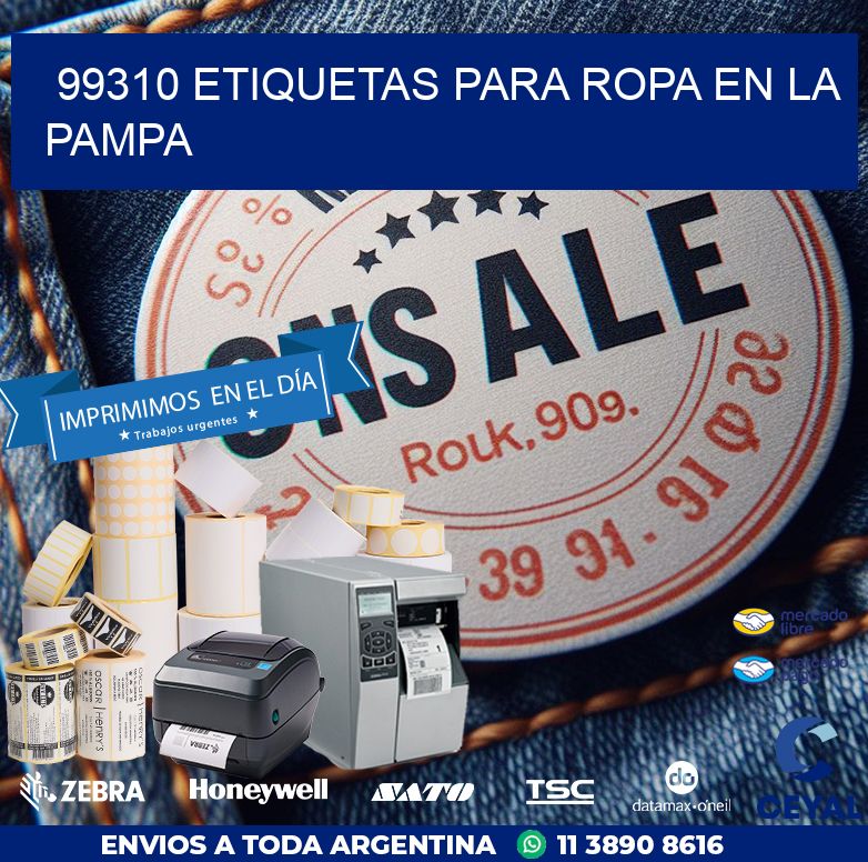 99310 ETIQUETAS PARA ROPA EN LA PAMPA