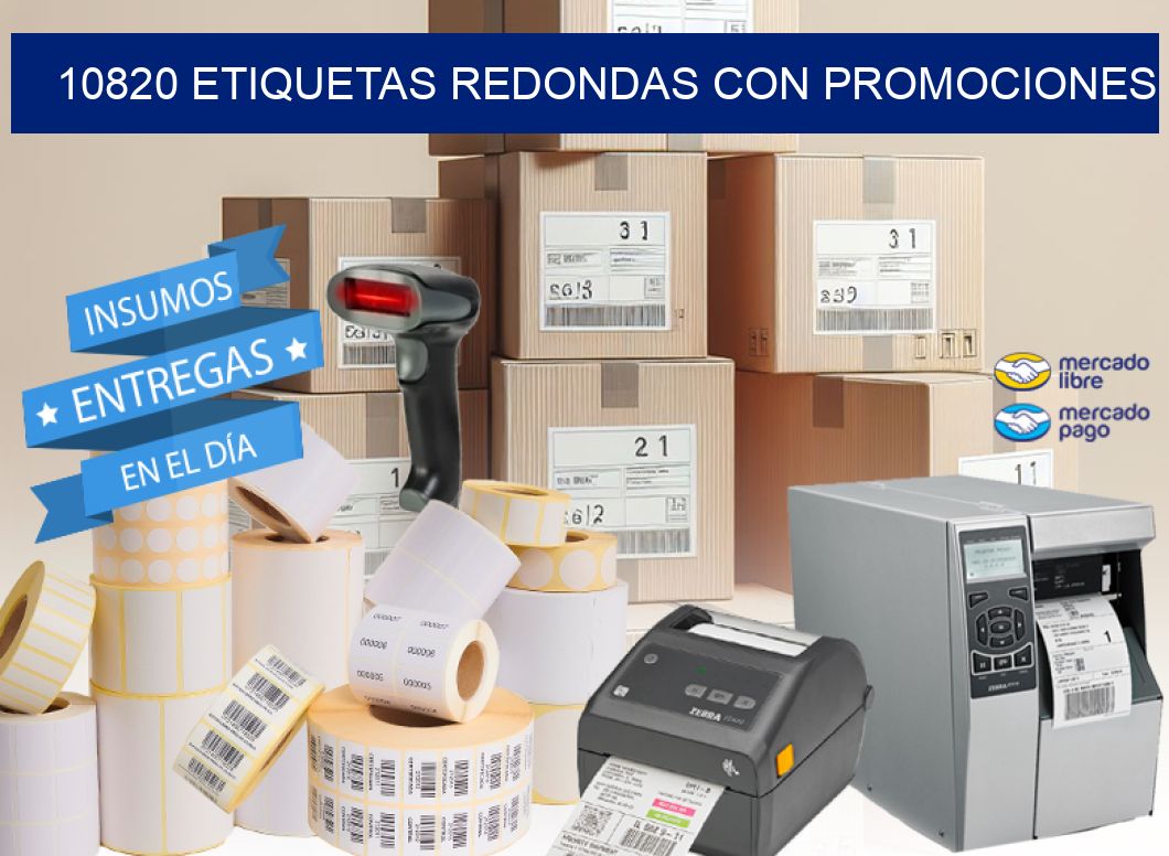 10820 ETIQUETAS REDONDAS CON PROMOCIONES
