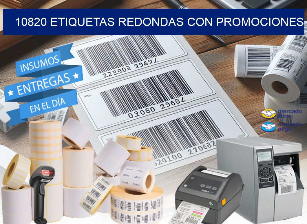 10820 ETIQUETAS REDONDAS CON PROMOCIONES