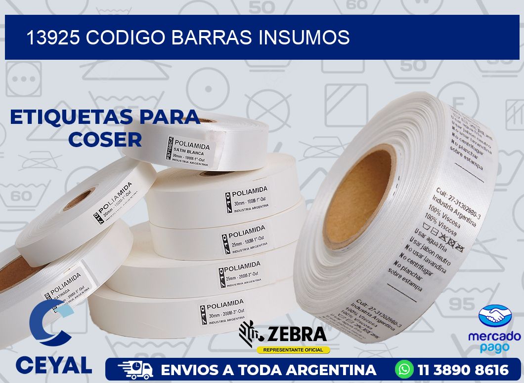 13925 CODIGO BARRAS INSUMOS