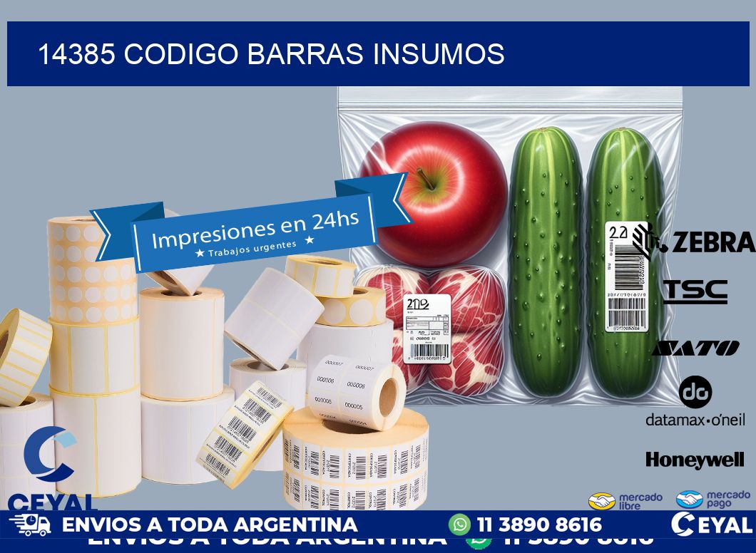 14385 CODIGO BARRAS INSUMOS