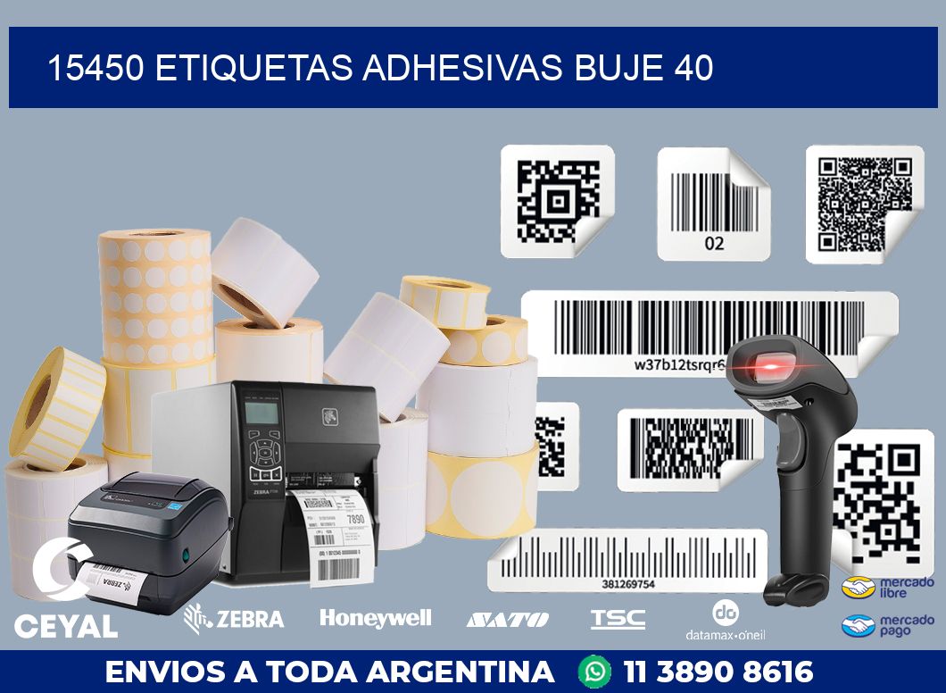 15450 ETIQUETAS ADHESIVAS BUJE 40