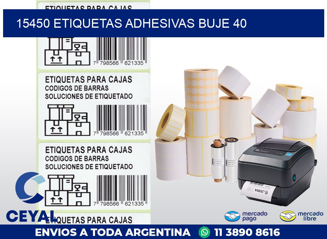 15450 ETIQUETAS ADHESIVAS BUJE 40