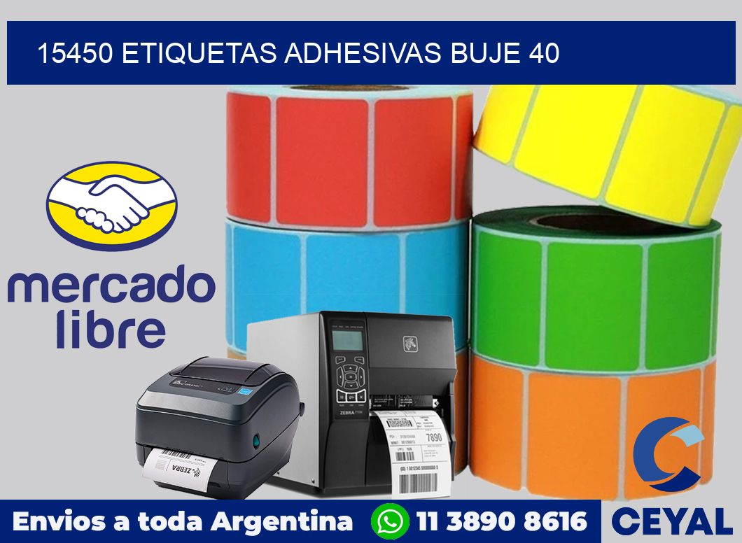 15450 ETIQUETAS ADHESIVAS BUJE 40