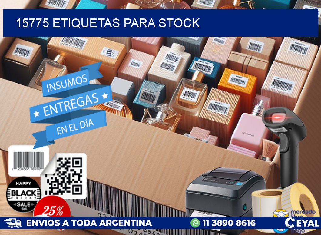 15775 ETIQUETAS PARA STOCK