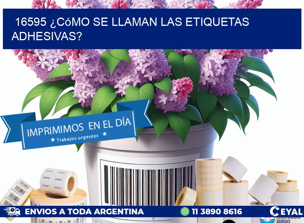 16595 ¿Cómo se llaman las etiquetas adhesivas? | Sato zebra Tsc Insumos
