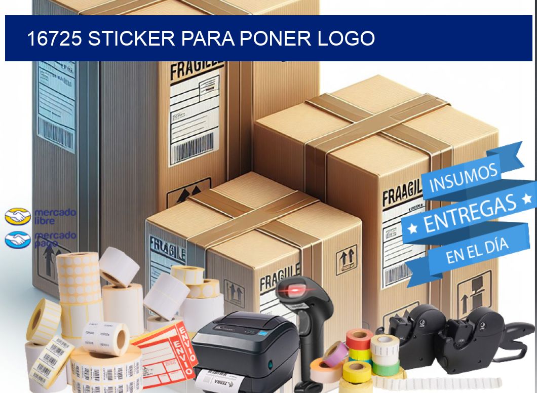 16725 STICKER PARA PONER LOGO