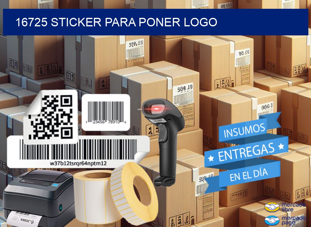 16725 STICKER PARA PONER LOGO