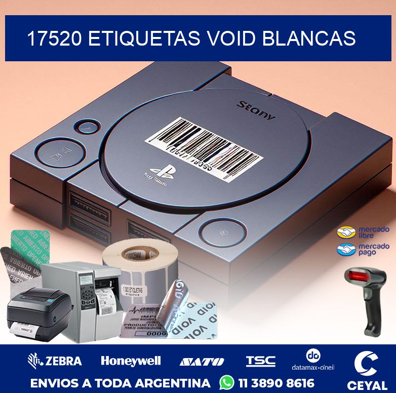 17520 ETIQUETAS VOID BLANCAS