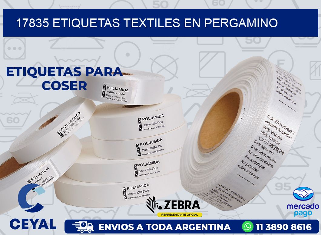17835 ETIQUETAS TEXTILES EN PERGAMINO