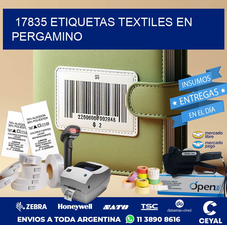 17835 ETIQUETAS TEXTILES EN PERGAMINO