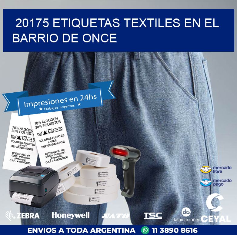 20175 ETIQUETAS TEXTILES EN EL BARRIO DE ONCE