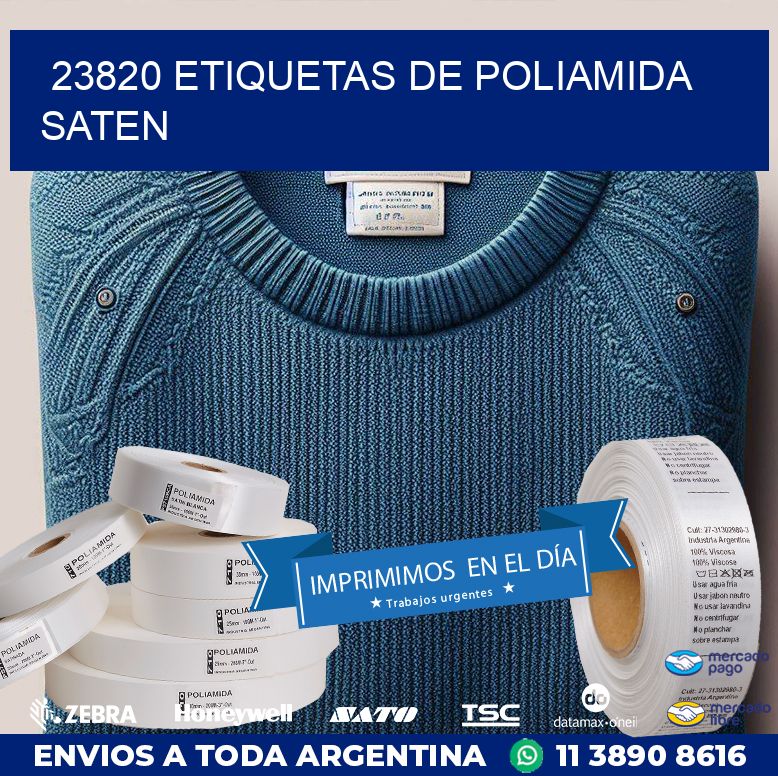 23820 ETIQUETAS DE POLIAMIDA SATEN