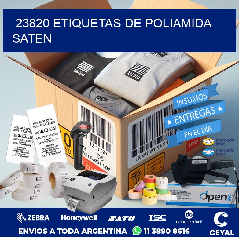 23820 ETIQUETAS DE POLIAMIDA SATEN