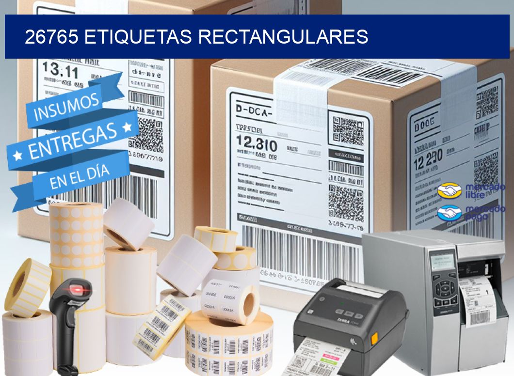 26765 etiquetas rectangulares