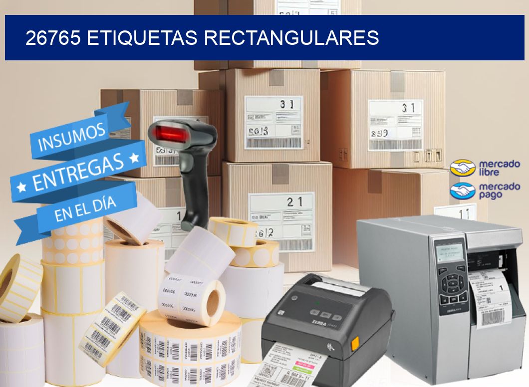 26765 etiquetas rectangulares