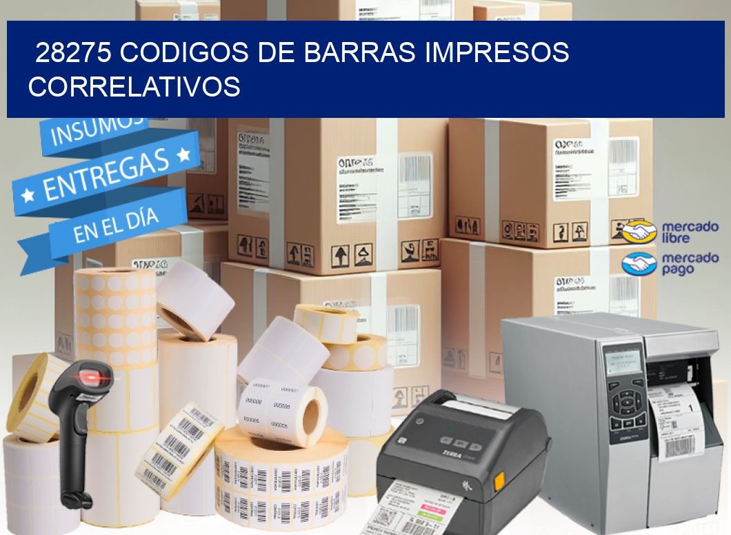 28275 codigos de barras impresos correlativos