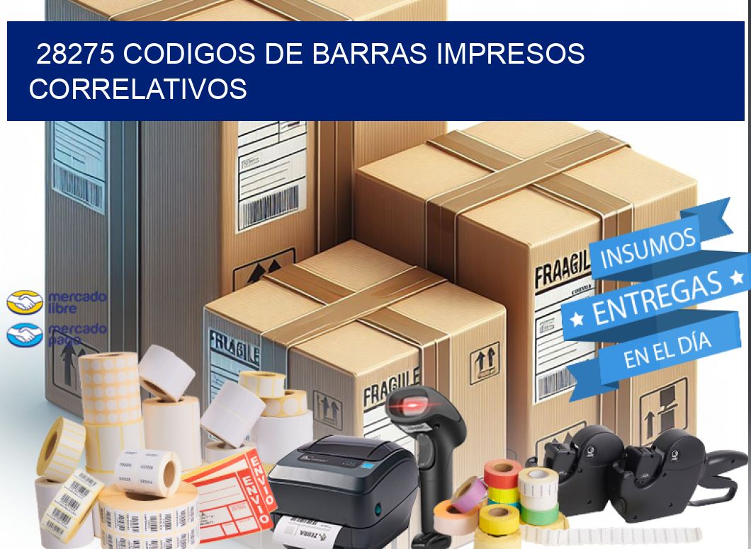 28275 codigos de barras impresos correlativos