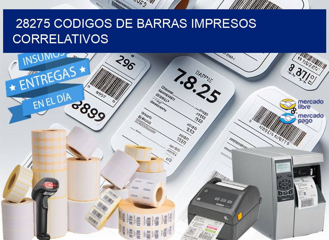 28275 codigos de barras impresos correlativos