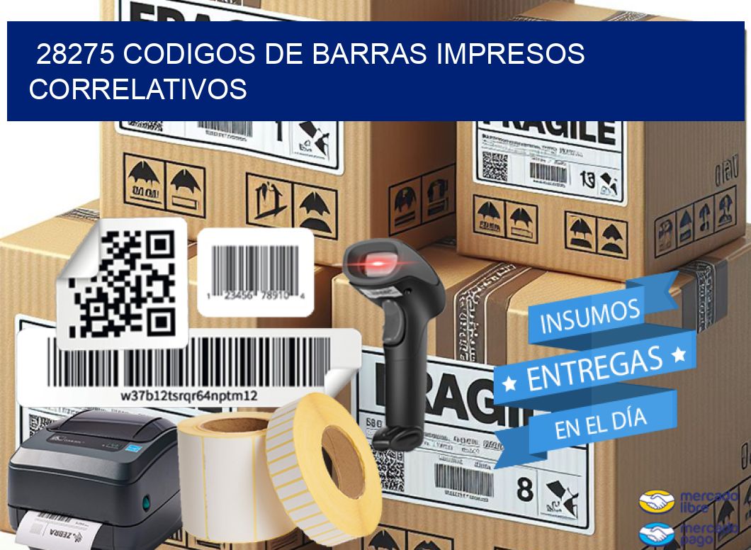 28275 codigos de barras impresos correlativos
