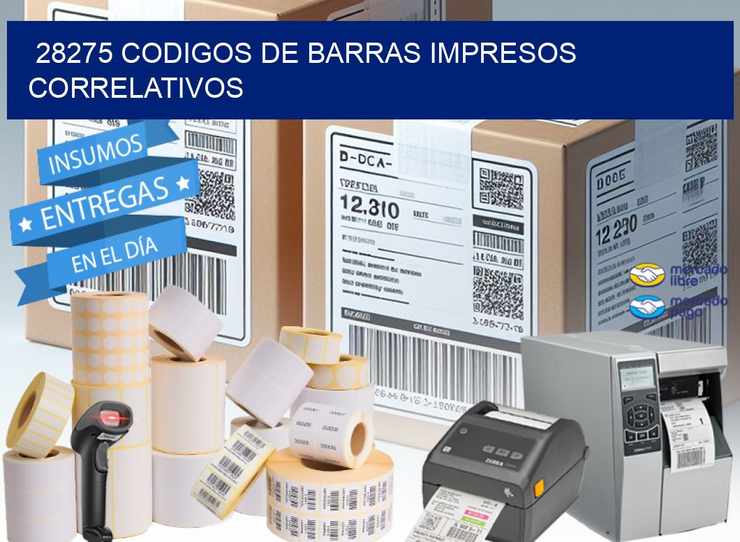 28275 codigos de barras impresos correlativos