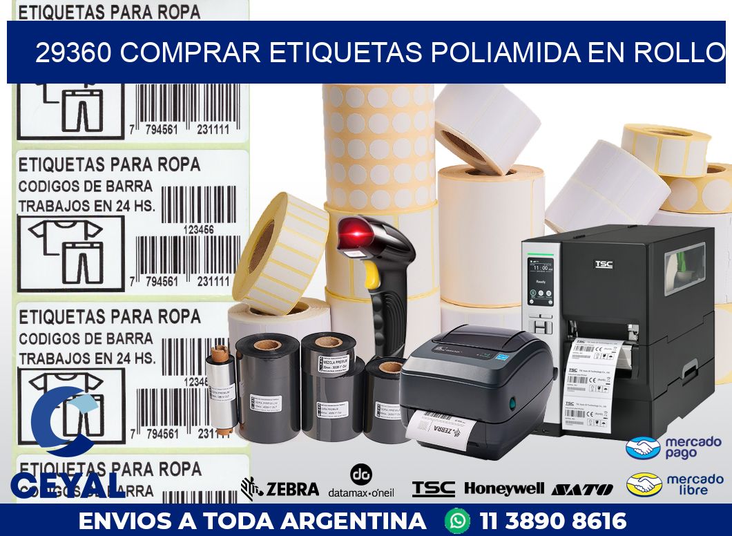 29360 COMPRAR ETIQUETAS POLIAMIDA EN ROLLO