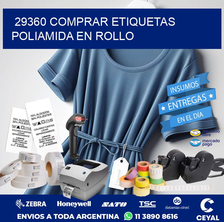 29360 COMPRAR ETIQUETAS POLIAMIDA EN ROLLO