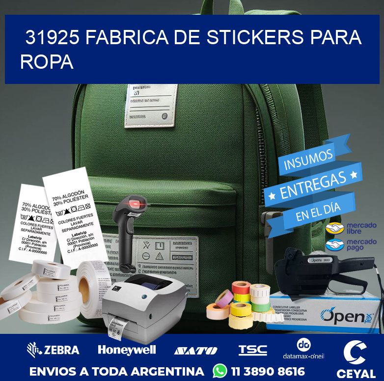 31925 FABRICA DE STICKERS PARA ROPA