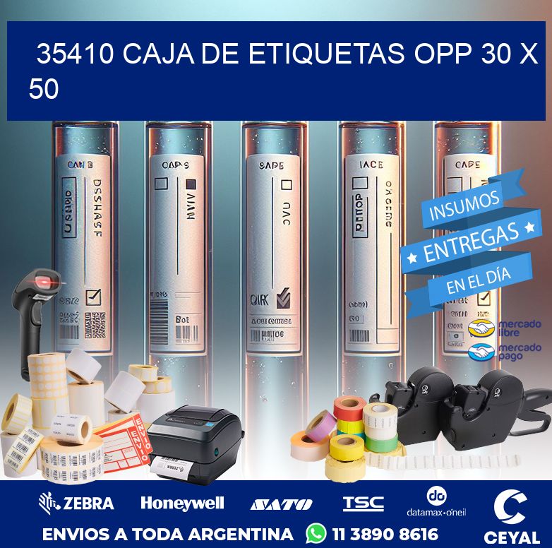 35410 CAJA DE ETIQUETAS OPP 30 X 50