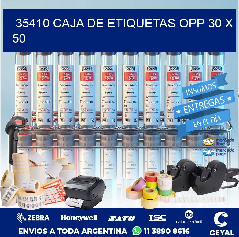 35410 CAJA DE ETIQUETAS OPP 30 X 50