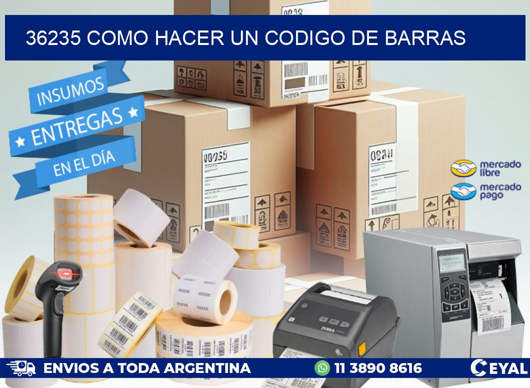 36235 como hacer un codigo de barras