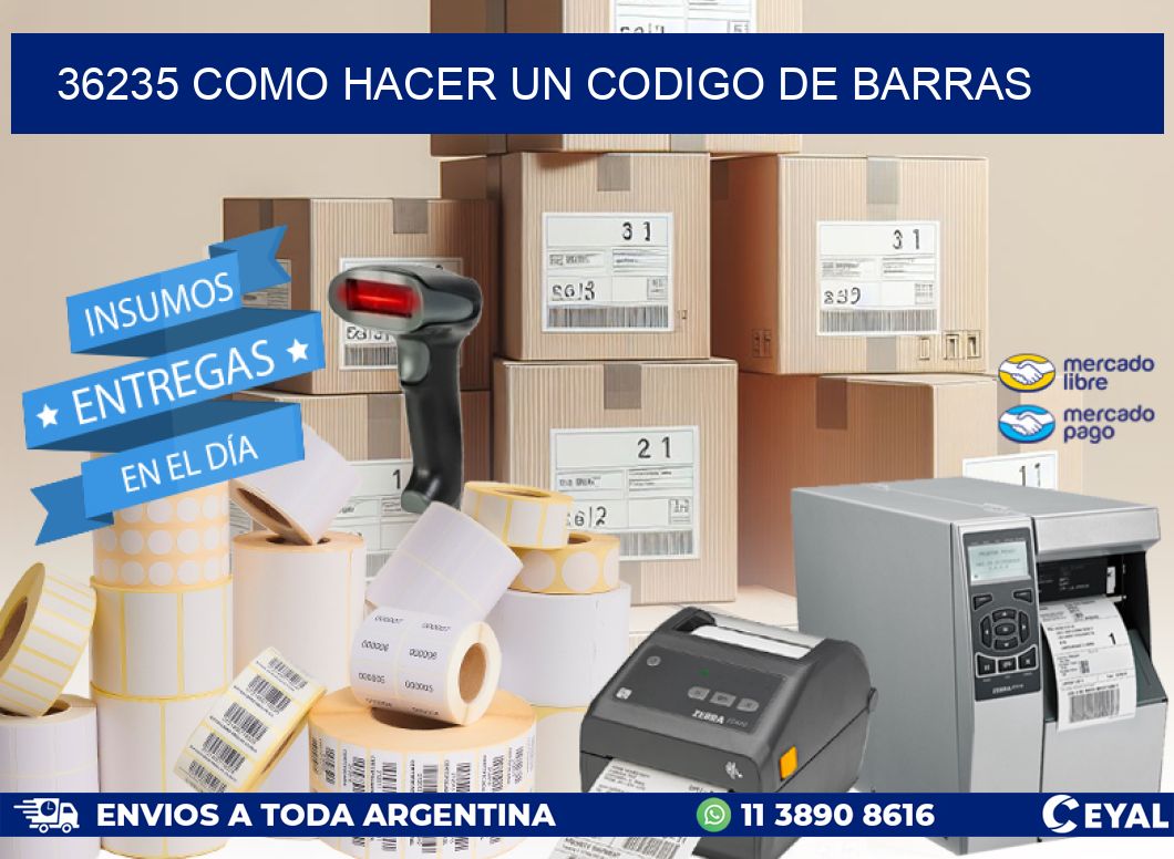 36235 como hacer un codigo de barras
