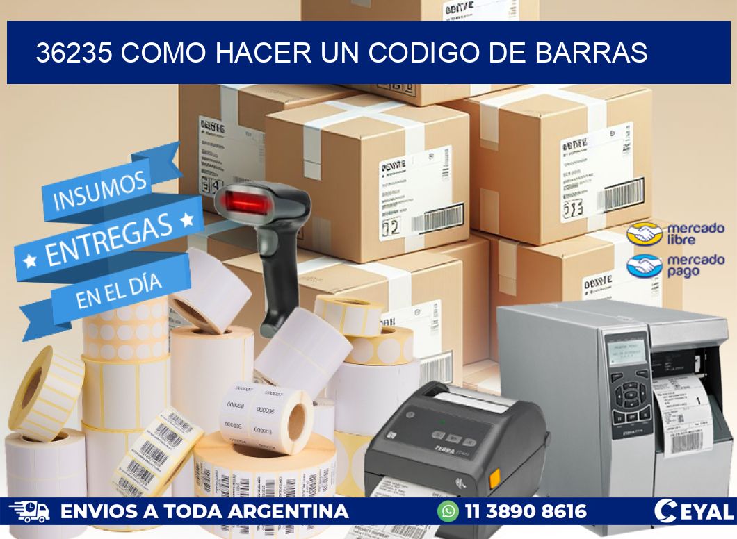 36235 como hacer un codigo de barras