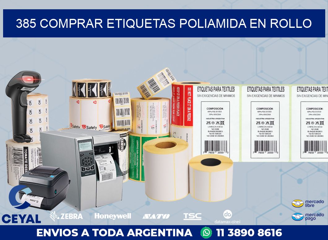 385 COMPRAR ETIQUETAS POLIAMIDA EN ROLLO