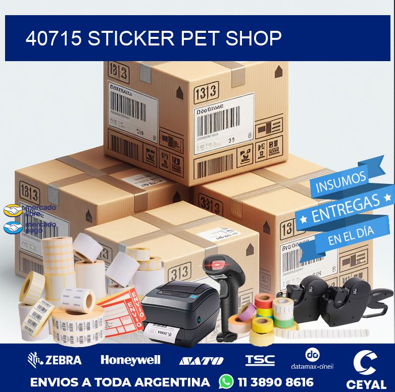 40715 STICKER PET SHOP