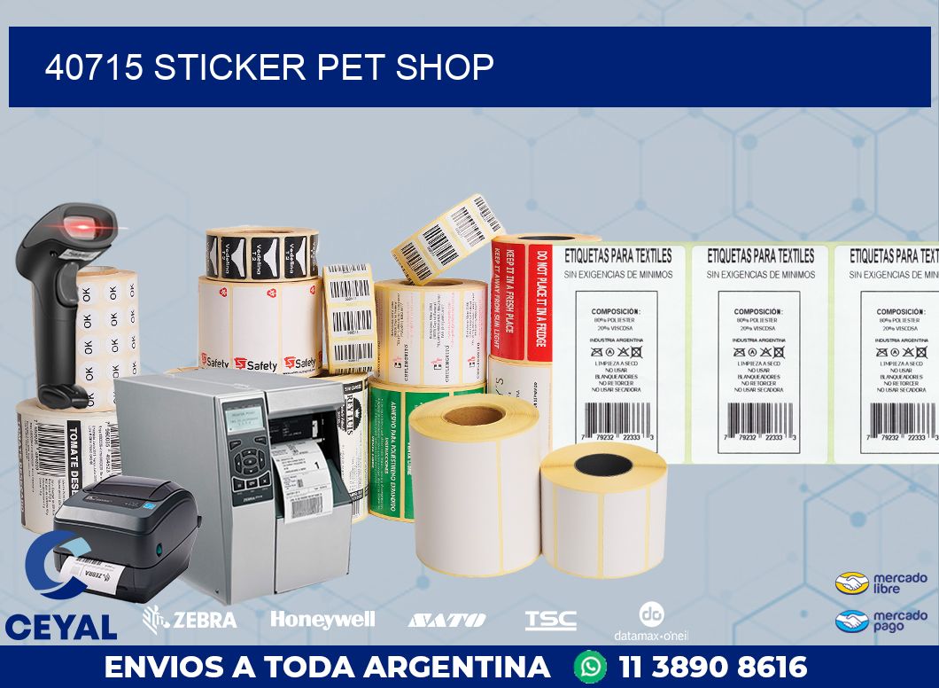 40715 STICKER PET SHOP