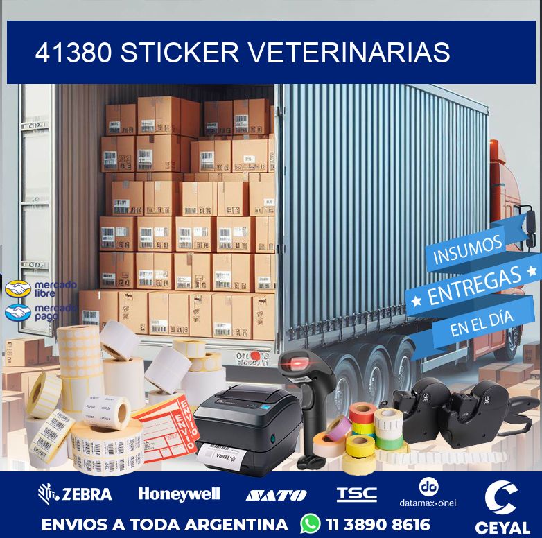 41380 STICKER VETERINARIAS