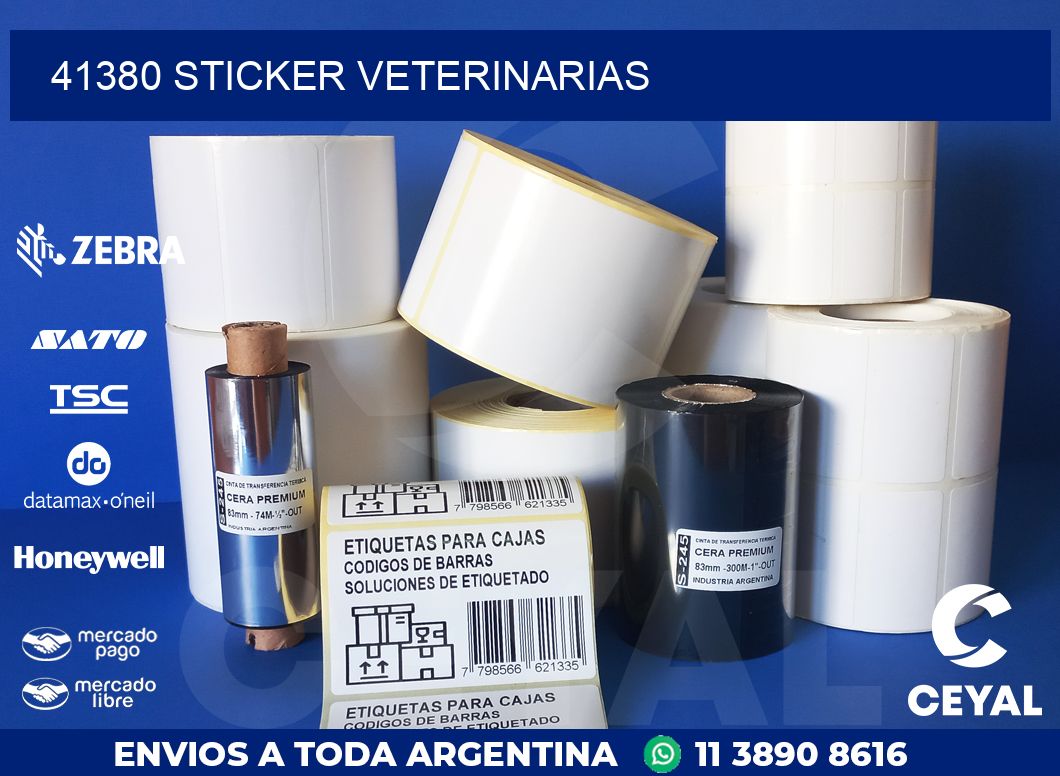 41380 STICKER VETERINARIAS