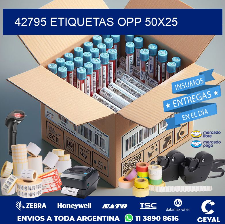 42795 ETIQUETAS OPP 50X25
