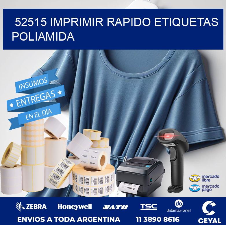 52515 IMPRIMIR RAPIDO ETIQUETAS POLIAMIDA