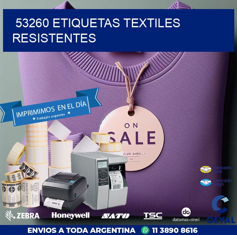 53260 ETIQUETAS TEXTILES RESISTENTES