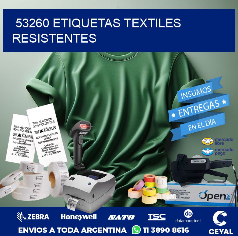 53260 ETIQUETAS TEXTILES RESISTENTES