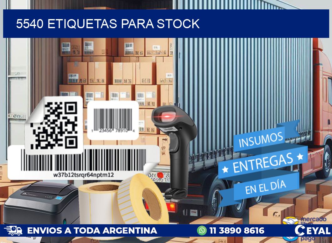5540 ETIQUETAS PARA STOCK