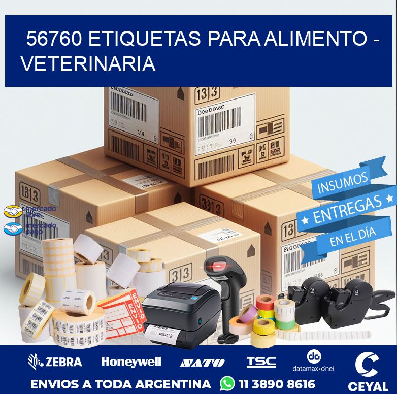 56760 ETIQUETAS PARA ALIMENTO - VETERINARIA