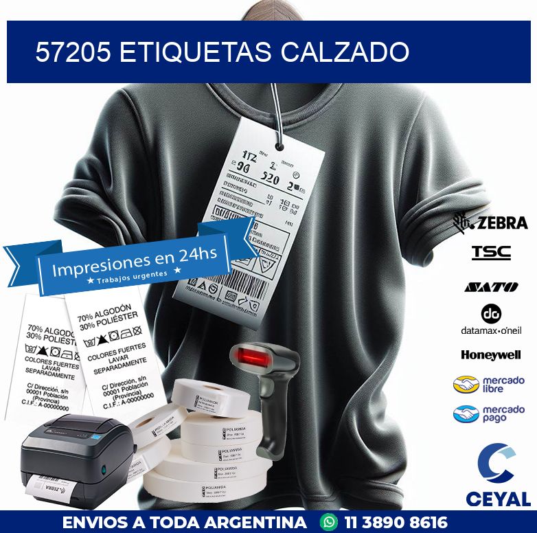 57205 ETIQUETAS CALZADO