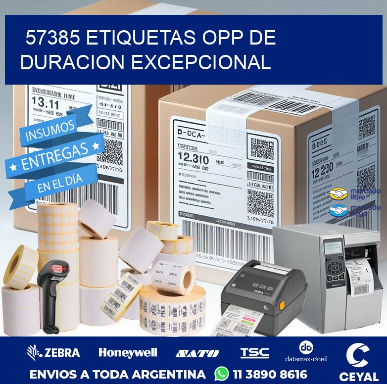 57385 ETIQUETAS OPP DE DURACION EXCEPCIONAL