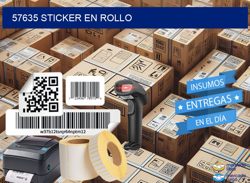 57635 STICKER EN ROLLO